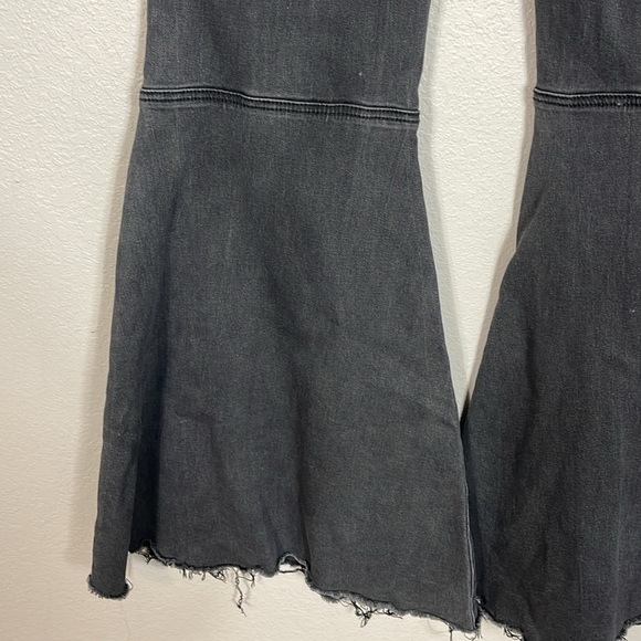 Free People - Just Float On Flare Jeans Washed Black Size 29 - Picture 13 of 14